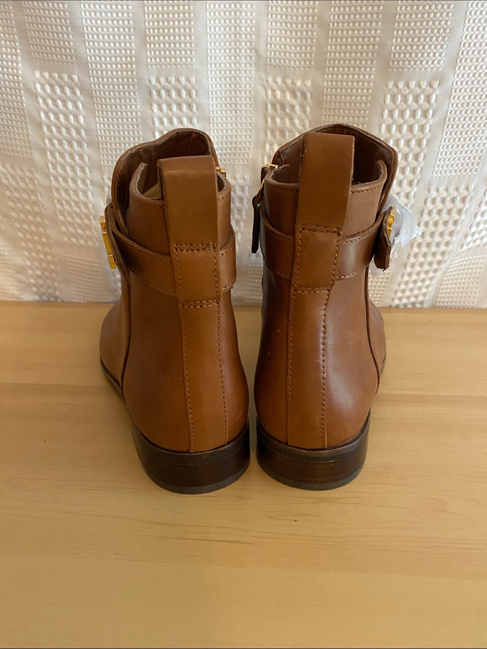 Lauren Ralph Lauren LRL Briele Leather Bootie Ankle Boots size 9 9B brown - Picture 5 of 9